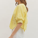 Entro | Starr Short Sleeve Eyelet Top | Sweetest Stitch Boutique RVA