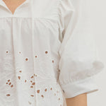 Entro | Starr Short Sleeve Eyelet Top | Sweetest Stitch Boutique RVA