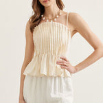 Entro | Dani Pleated Sleeveless Top | Sweetest Stitch Boutique RVA