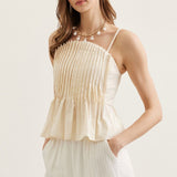 Entro | Dani Pleated Sleeveless Top | Sweetest Stitch Boutique RVA