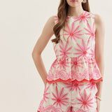 Entro | Elise Sleeveless Embroidered Top | Sweetest Stitch Boutique