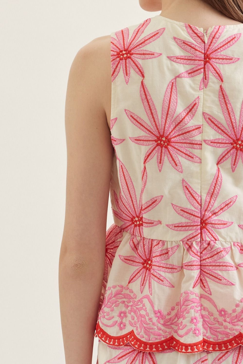 Entro | Elise Sleeveless Embroidered Top | Sweetest Stitch Boutique