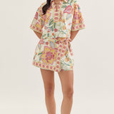 Entro | Miranda Floral Collared Top | Sweetest Stitch Boutique RVA
