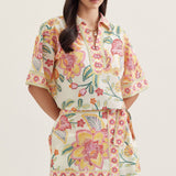Entro | Miranda Floral Collared Top | Sweetest Stitch Boutique RVA