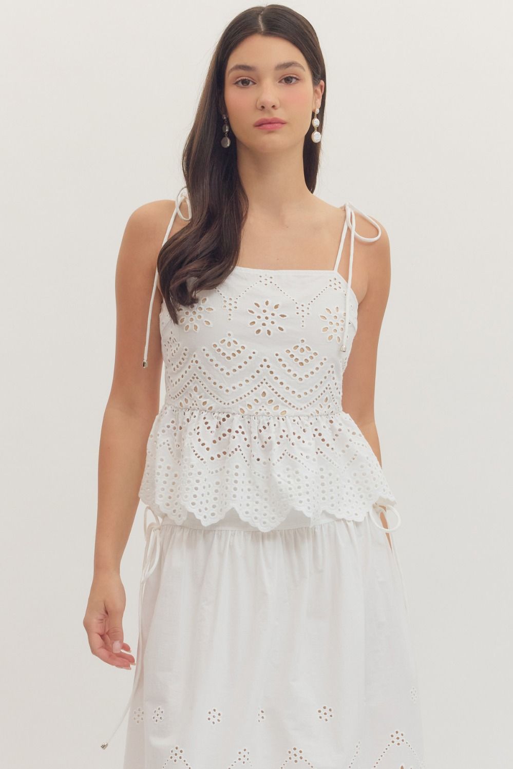 Entro | Lulu Tie Strap Top | Sweetest Stitch Boutique Richmond VA