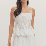 Entro | Lulu Tie Strap Top | Sweetest Stitch Boutique Richmond VA