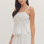 Entro | Lulu Tie Strap Top | Sweetest Stitch Boutique Richmond VA