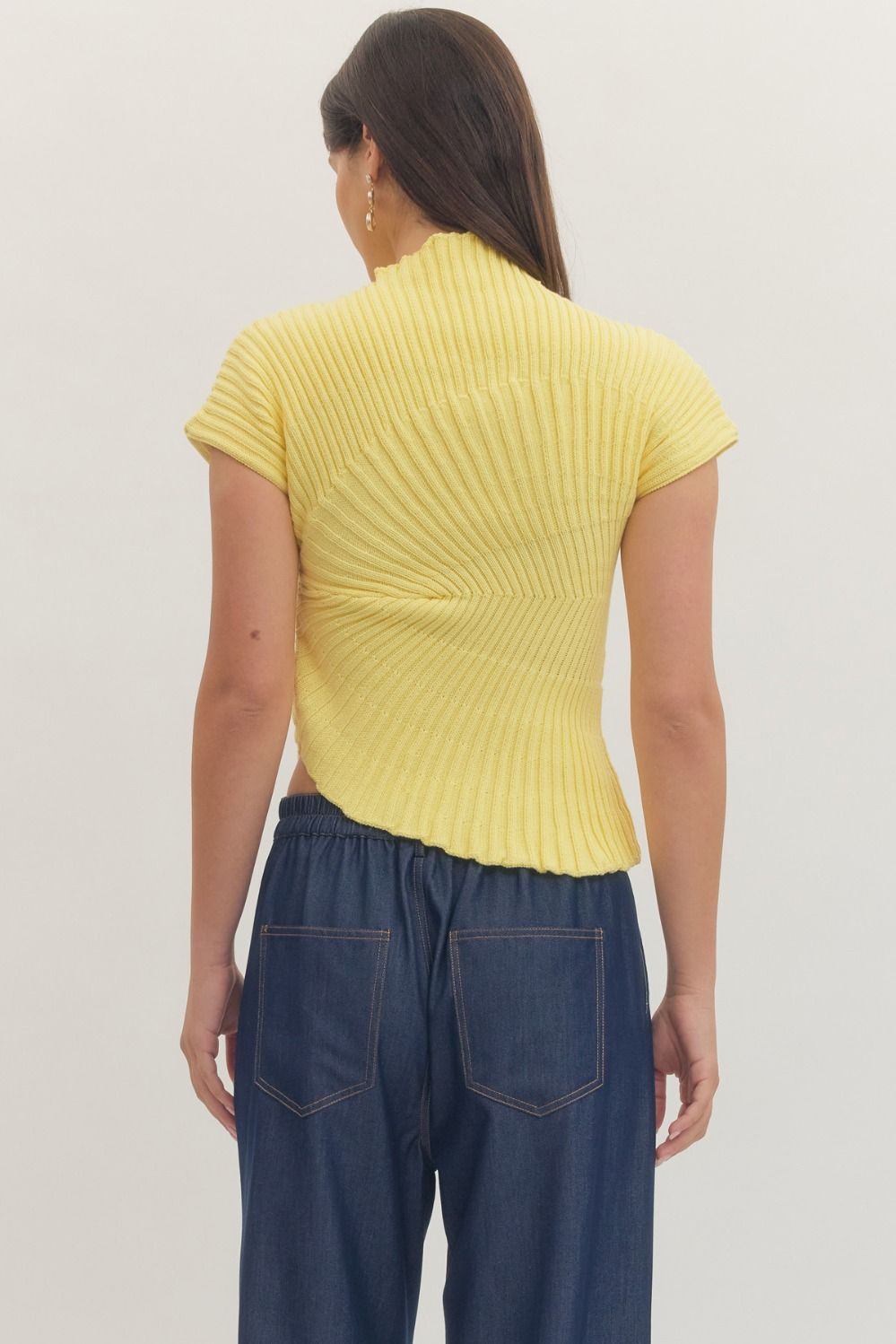 Entro | Lily Rib Knit Mock Neck Top | Sweetest Stitch Boutique RVA