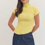 Entro | Lily Rib Knit Mock Neck Top | Sweetest Stitch Boutique RVA