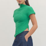 Entro | Lily Knit Mock Neck Top | Sweetest Stitch Boutique Richmond