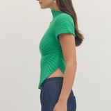 Entro | Lily Knit Mock Neck Top | Sweetest Stitch Boutique Richmond