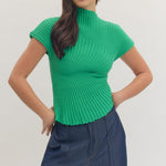 Entro | Lily Knit Mock Neck Top | Sweetest Stitch Boutique Richmond