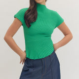 Entro | Lily Knit Mock Neck Top | Sweetest Stitch Boutique Richmond