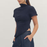 Entro | Lily Knit Mock Neck Top | Sweetest Stitch Boutique Richmond