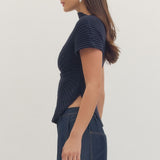 Entro | Lily Knit Mock Neck Top | Sweetest Stitch Boutique Richmond