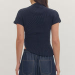Entro | Lily Knit Mock Neck Top | Sweetest Stitch Boutique Richmond