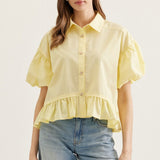 Entro | Bella Ruffle Hem Top | Sweetest Stitch Boutique Richmond VA