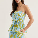 Entro | Jade Strapless Floral Top | Sweetest Stitch Boutique Richmond