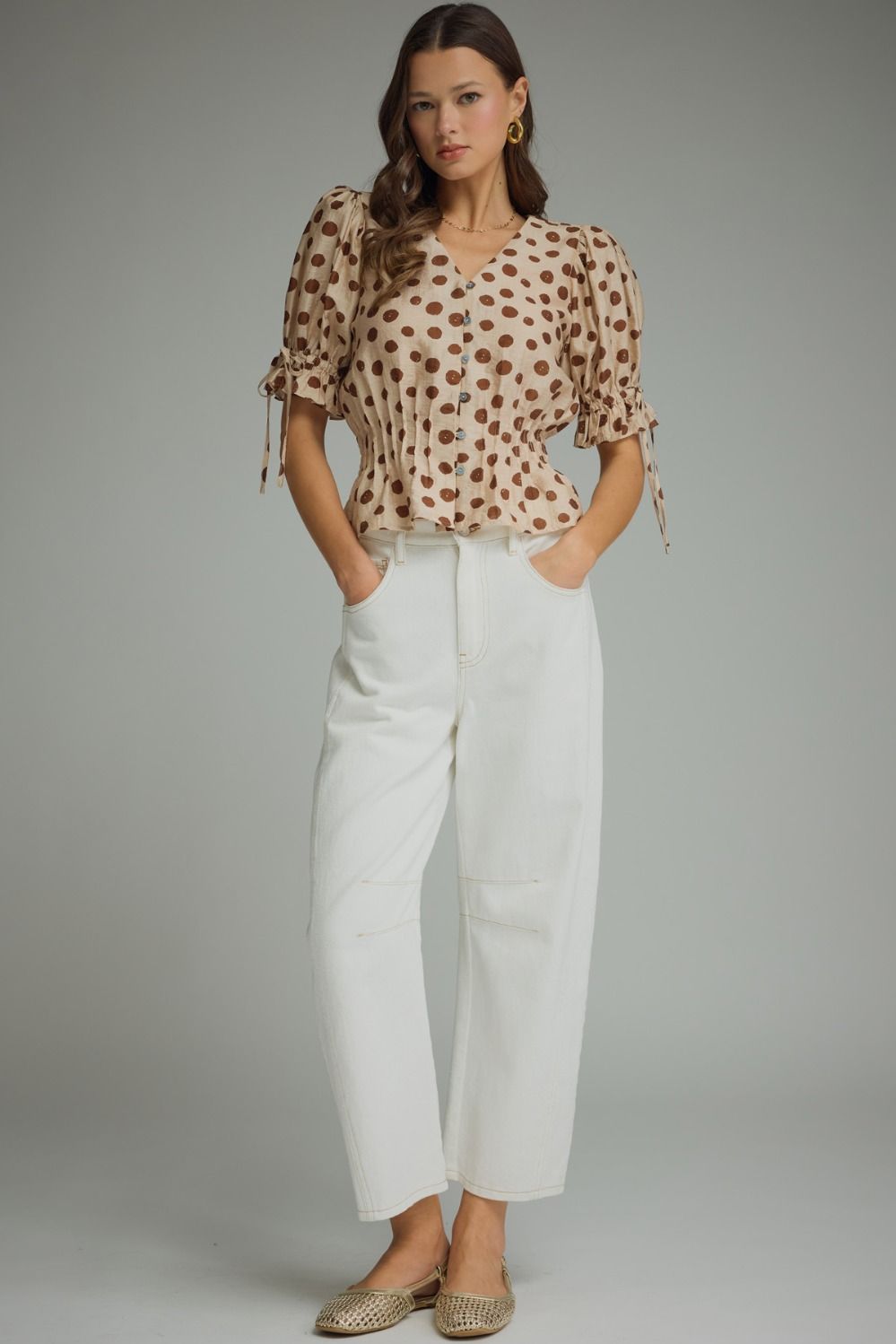 Entro | Claro Polka Dot Top | Sweetest Stitch Boutique Richmond VA