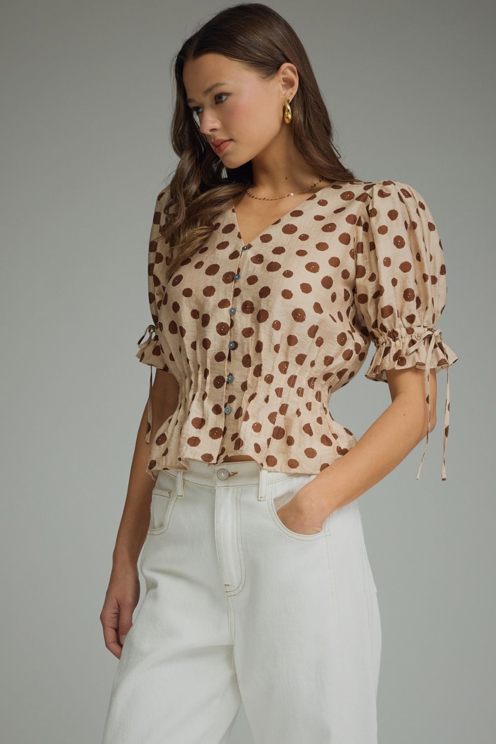 Entro | Claro Polka Dot Top | Sweetest Stitch Boutique Richmond VA