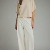Entro | Ecru Gretchen Mock Neck Knit Top | Sweetest Stitch Boutique