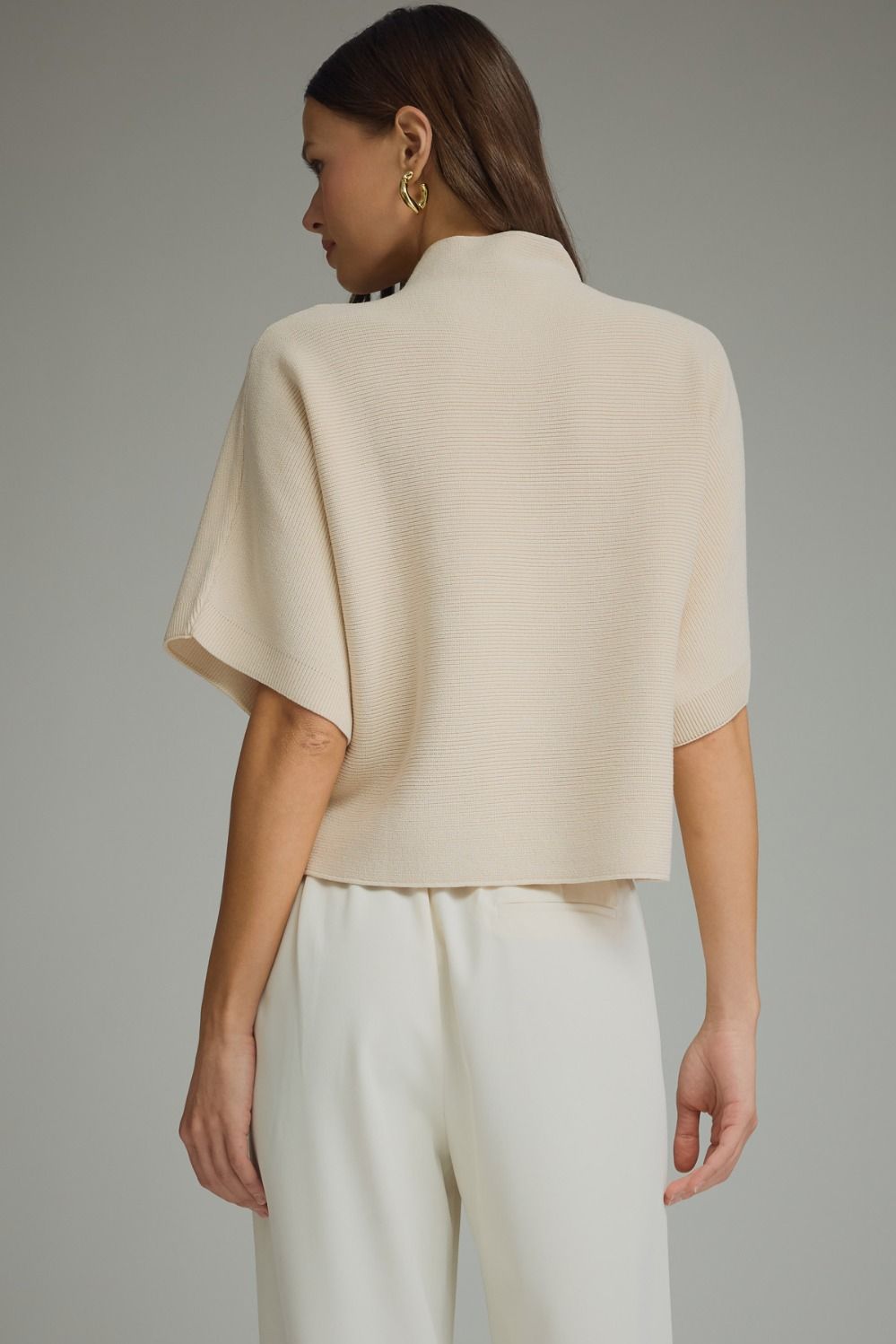 Entro | Ecru Gretchen Mock Neck Knit Top | Sweetest Stitch Boutique