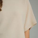 Entro | Ecru Gretchen Mock Neck Knit Top | Sweetest Stitch Boutique