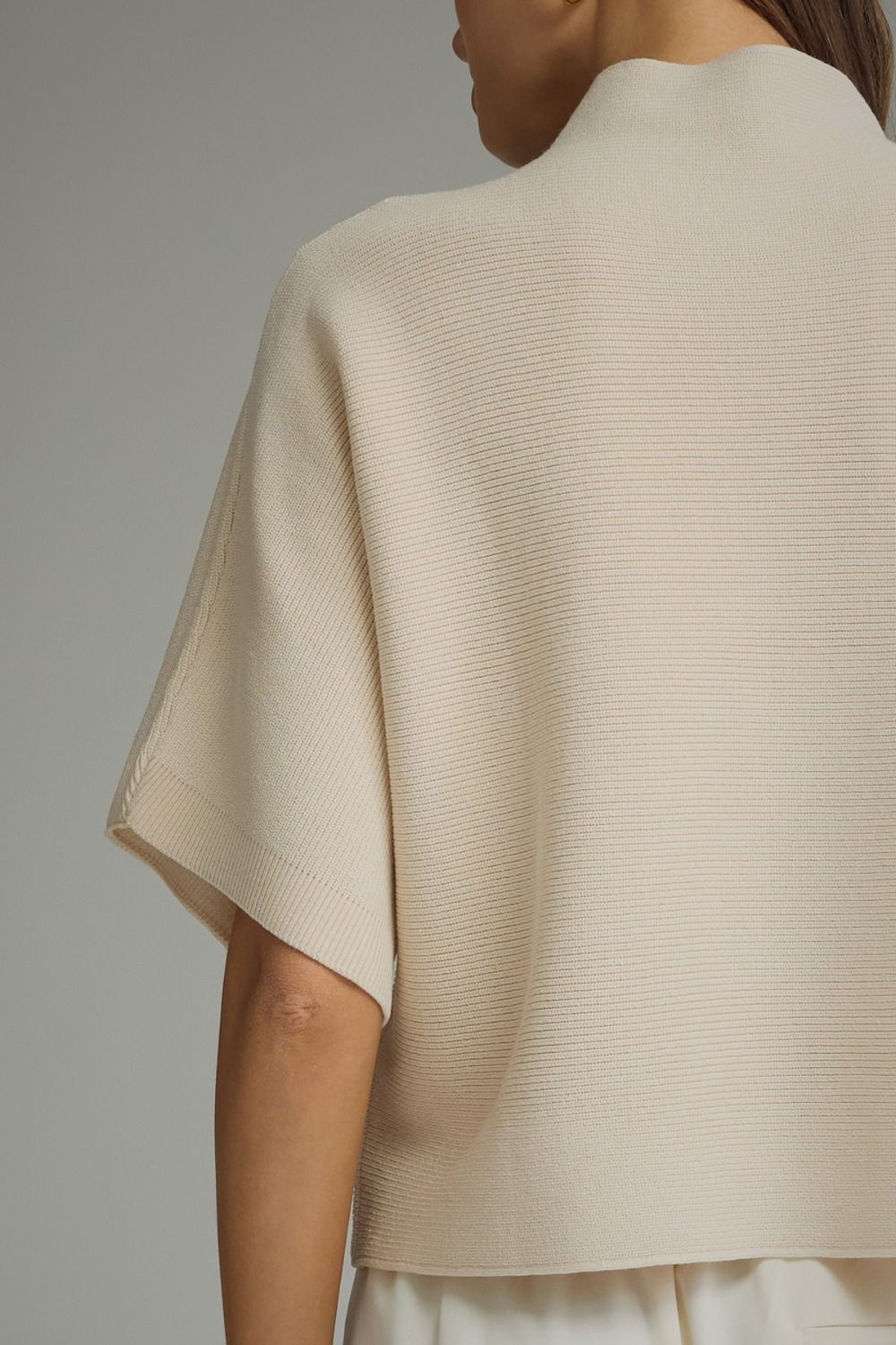 Entro | Ecru Gretchen Mock Neck Knit Top | Sweetest Stitch Boutique