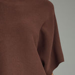 Entro | Brown Gretchen Mock Neck Knit Top | Sweetest Stitch Boutique