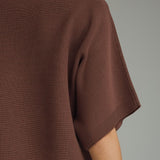 Entro | Brown Gretchen Mock Neck Knit Top | Sweetest Stitch Boutique