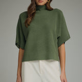 Entro | Gretchen Mock Neck Knit Top | Sweetest Stitch Boutique RVA
