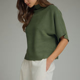 Entro | Gretchen Mock Neck Knit Top | Sweetest Stitch Boutique RVA