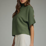 Entro | Gretchen Mock Neck Knit Top | Sweetest Stitch Boutique RVA
