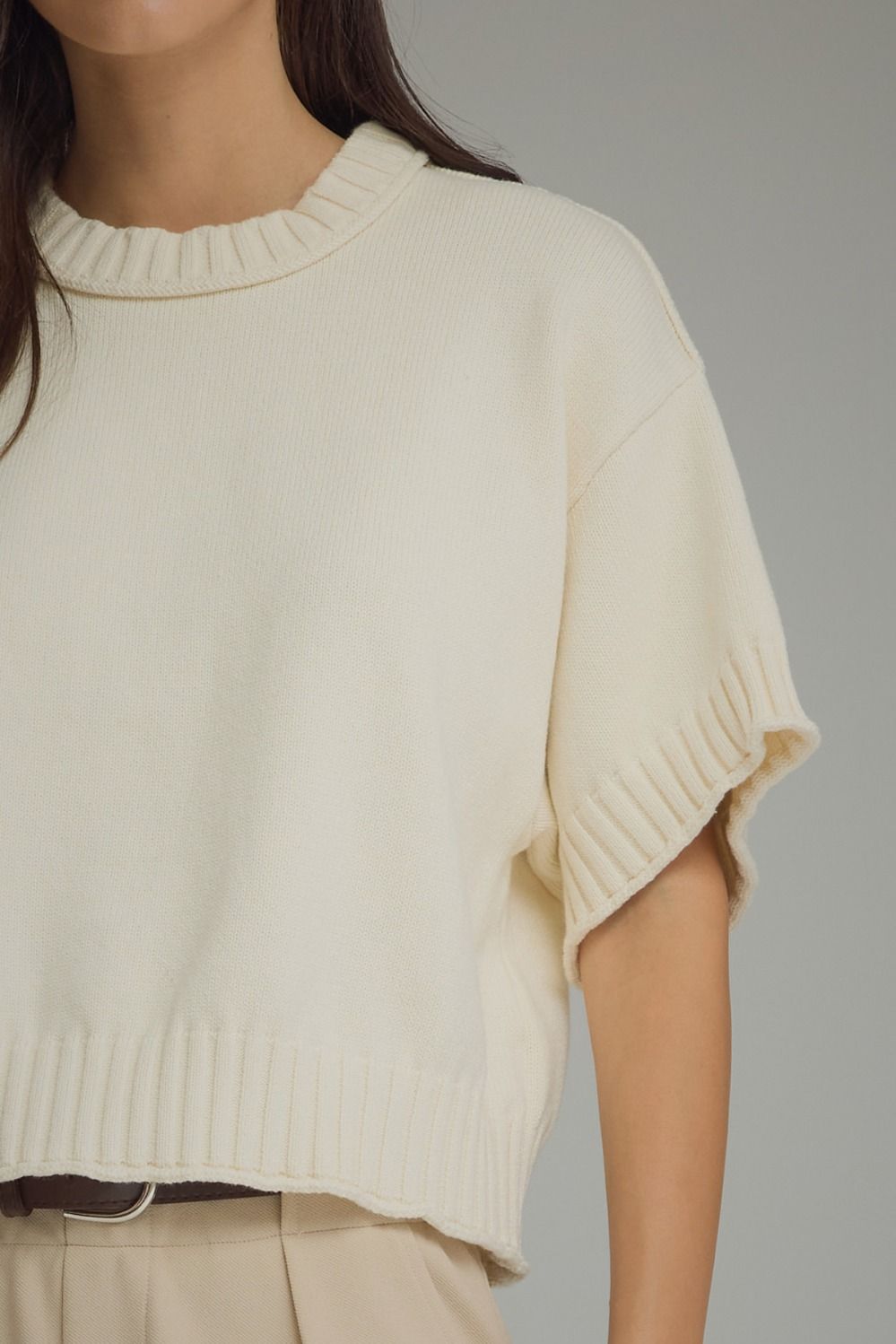 Entro | Linda Short Sleeve Sweater | Sweetest Stitch Boutique Richmond