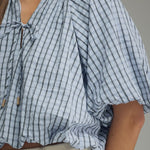 Entro | Faye Plaid Bubble Top | Sweetest Stitch Boutique Richmond