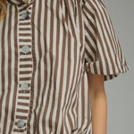 Entro | Helen Striped Bubble Hem Top | Sweetest Stitch Boutique RVA