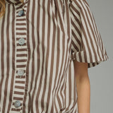 Entro | Helen Striped Bubble Hem Top | Sweetest Stitch Boutique RVA
