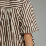 Entro | Helen Striped Bubble Hem Top | Sweetest Stitch Boutique RVA