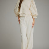 Entro | Kaleigh Balloon Sleeve Top - Ecru | Sweetest Stitch Boutique
