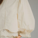 Entro | Kaleigh Balloon Sleeve Top - Ecru | Sweetest Stitch Boutique