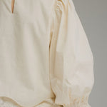 Entro | Kaleigh Balloon Sleeve Top - Ecru | Sweetest Stitch Boutique