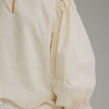 Entro | Kaleigh Balloon Sleeve Top - Ecru | Sweetest Stitch Boutique