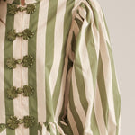 Entro | Trisha Striped Top - Olive/Ecru | Sweetest Stitch Boutique RVA
