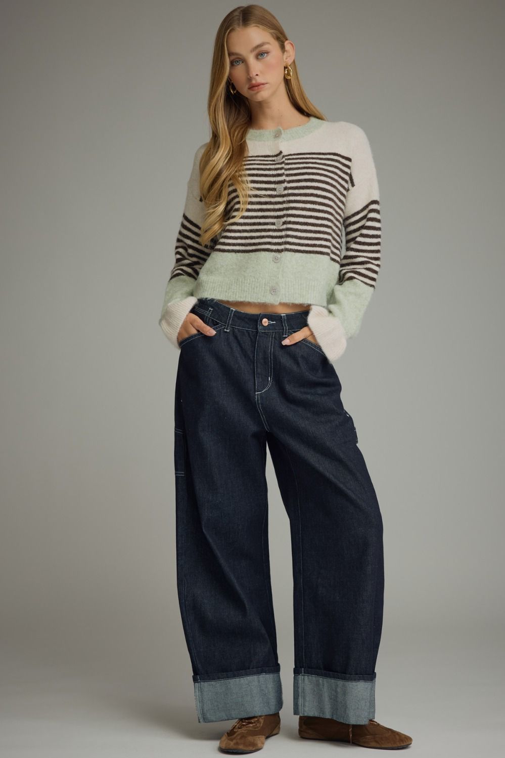Entro | Claire Striped Sweater | Sweetest Stitch Boutique Richmond VA