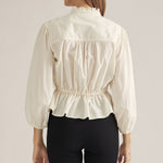 Entro | Pauline Pintuck Top - Cream | Sweetest Stitch Boutique Richmond