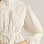 Entro | Pauline Pintuck Top - Cream | Sweetest Stitch Boutique Richmond