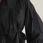 Entro | Pauline Pintuck Top - Black | Sweetest Stitch Boutique Richmond