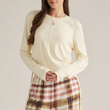 Entro | Courtney Long Sleeve Ruched Tee | Sweetest Stitch Boutique