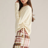 Entro | Courtney Long Sleeve Ruched Tee | Sweetest Stitch Boutique