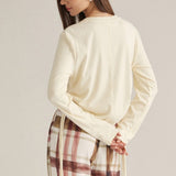 Entro | Courtney Long Sleeve Ruched Tee | Sweetest Stitch Boutique